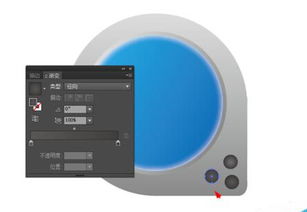 ai繪制一個圓形的錄音機圖標